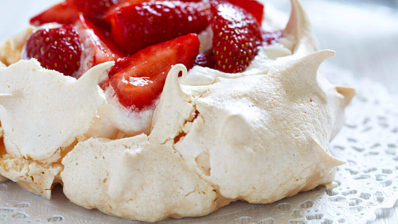 Pavlova aux Fraises