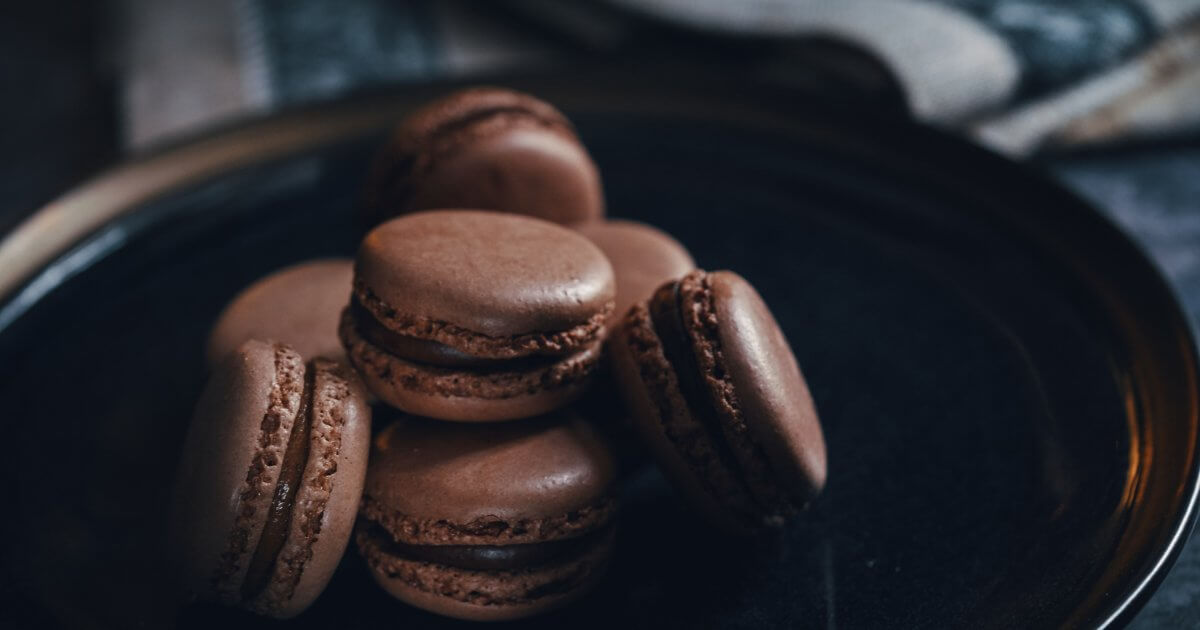 Macaron au Chocolat Noir