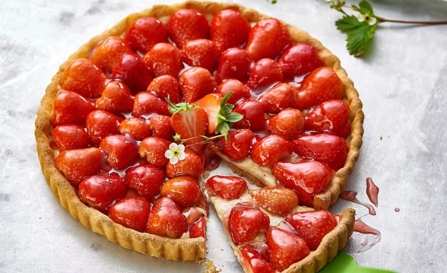 Tarte aux Fraises Maison