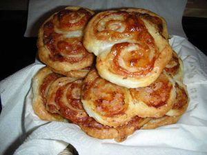 Palmiers au chocolat à l'ancienne