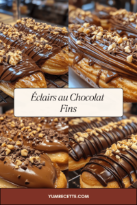 Éclairs au Chocolat Fins