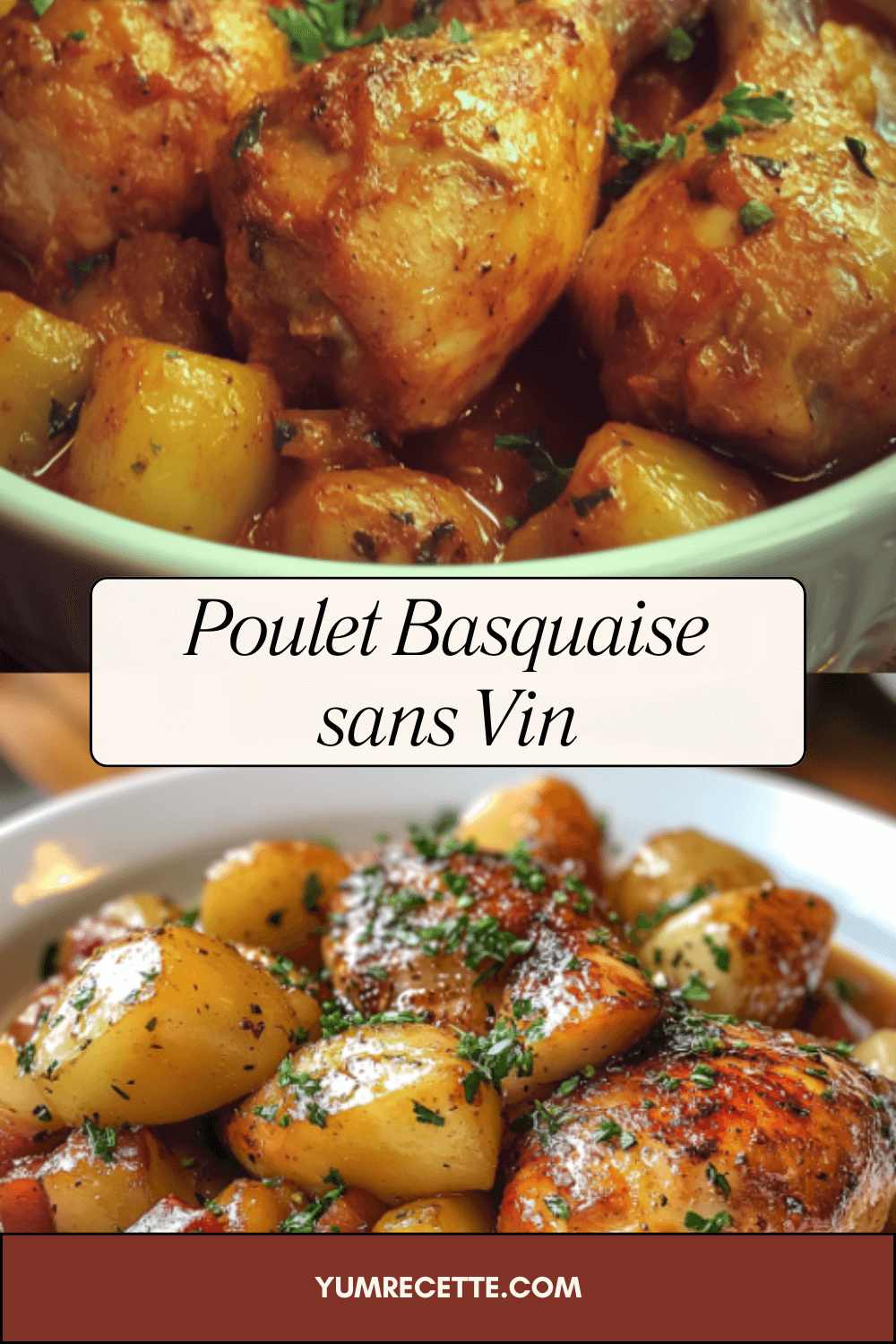 Poulet Basquaise sans Vin