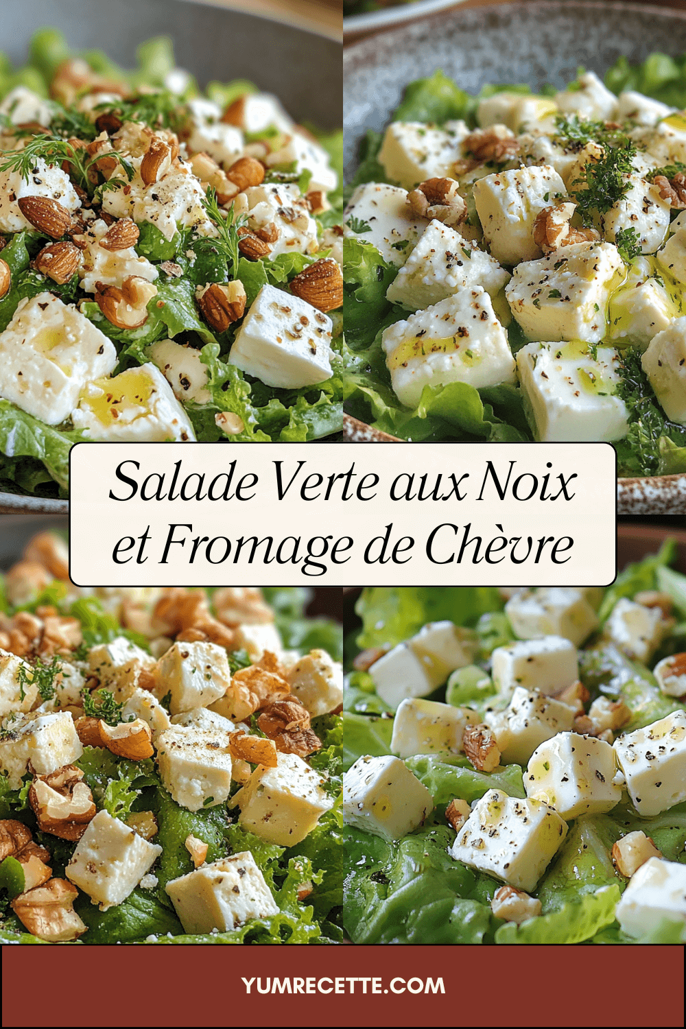 Salade Verte aux Noix et Fromage de Chèvre