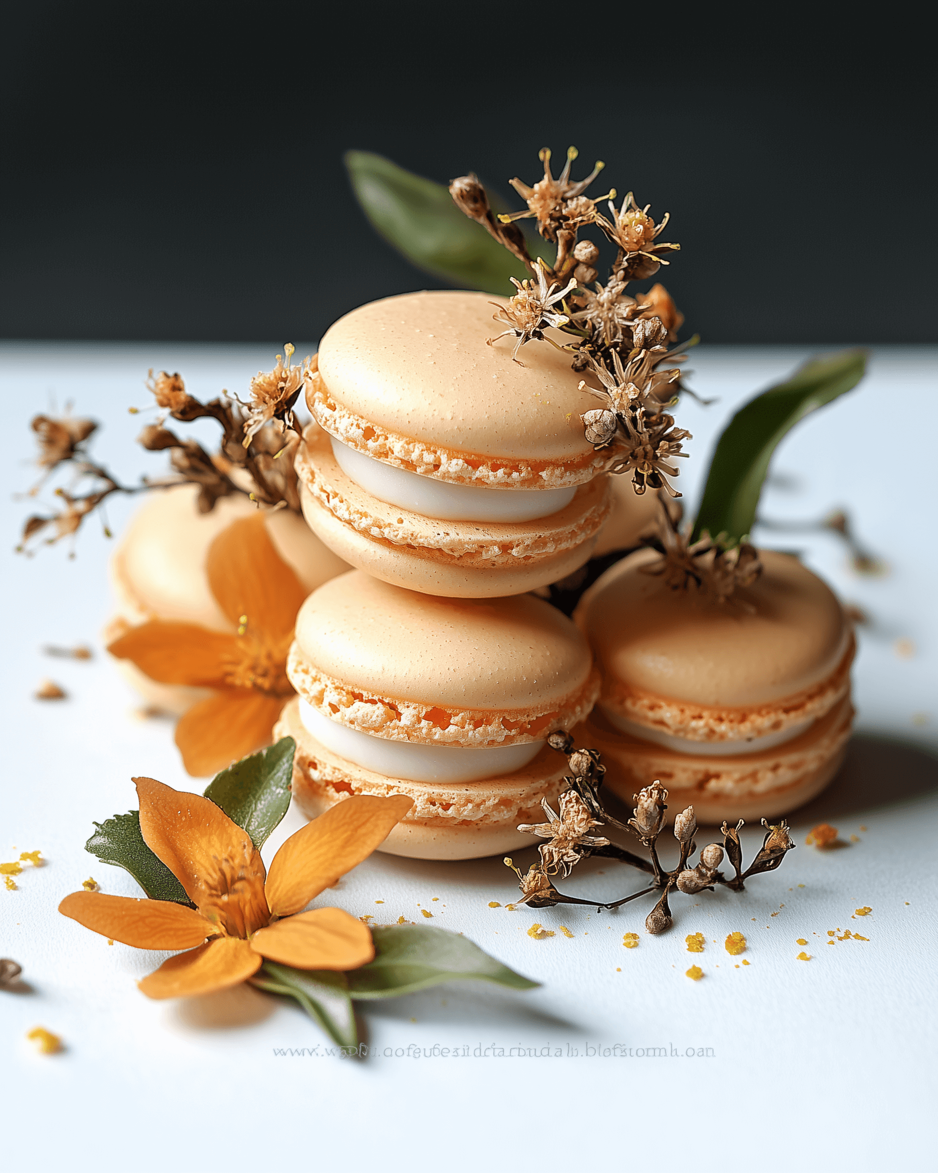 Macaron à la fleur d'oranger