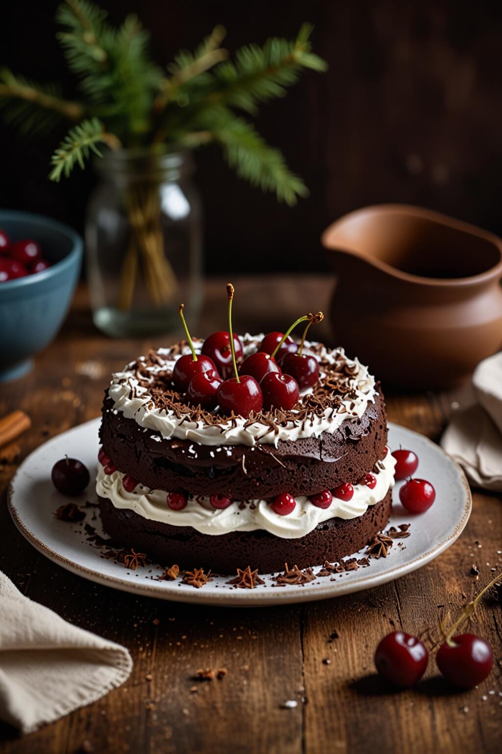 Gâteau roulé Forêt Noire