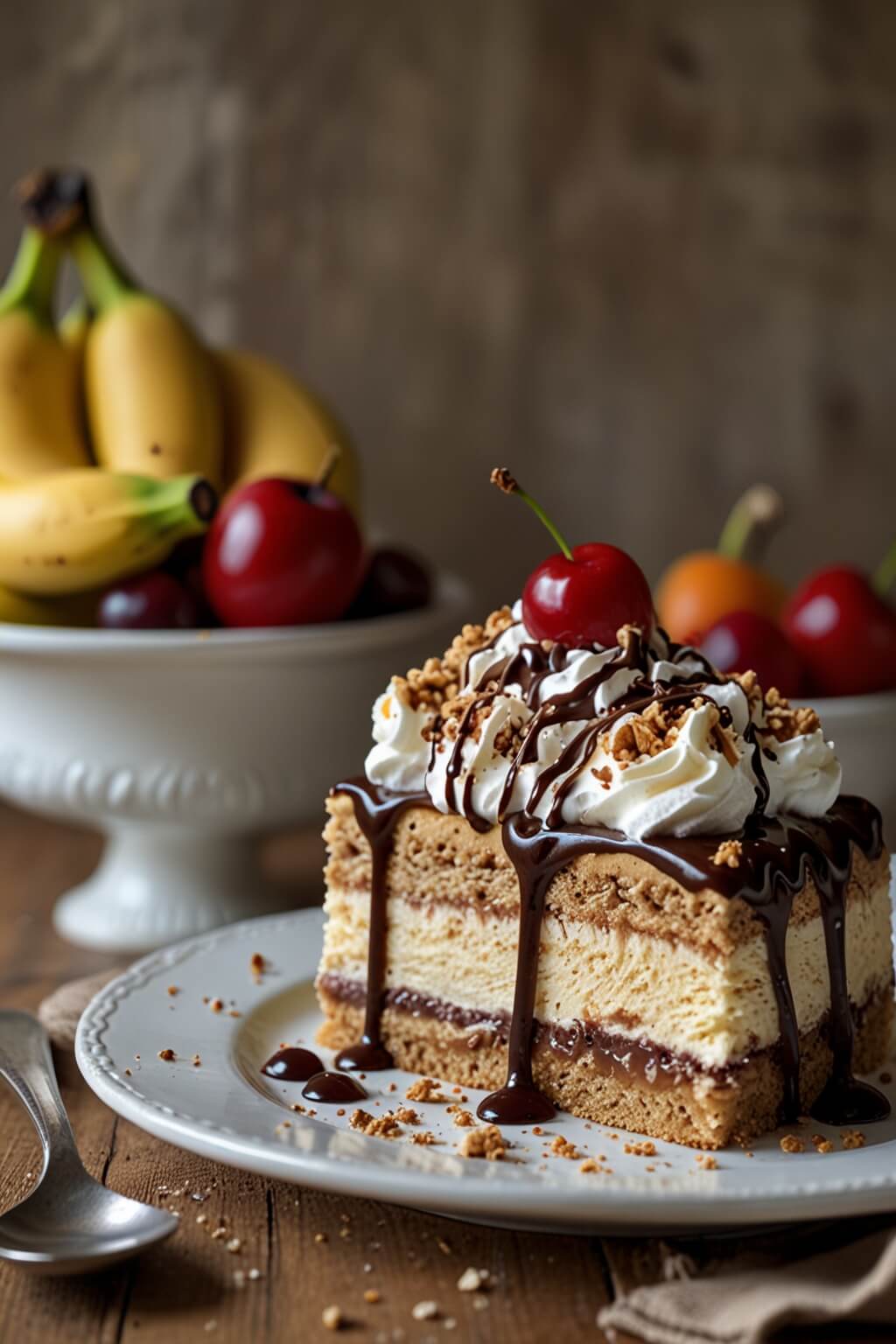 No-Bake Banana Split Cake