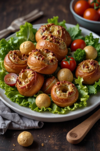 Salade de choux de Bruxelles au bacon et noix de pécan