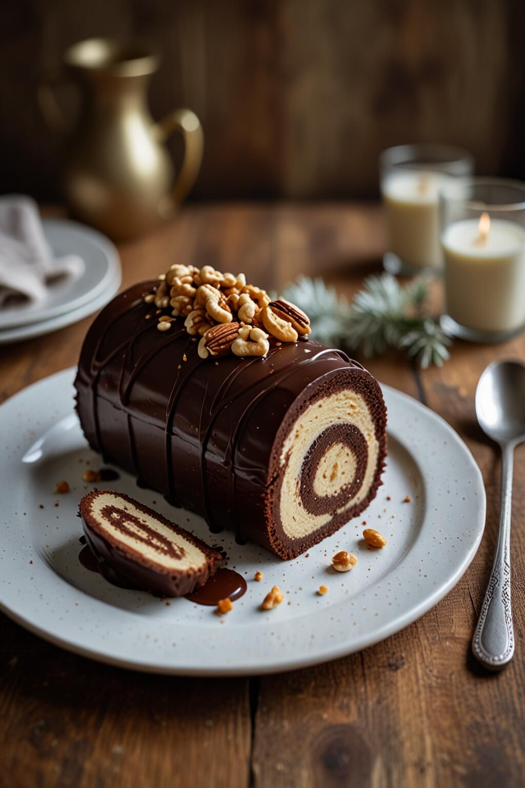 bûche de Noël façon Snickers