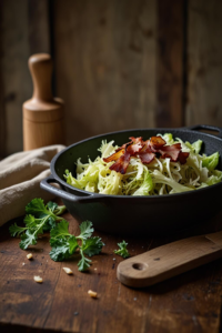 Chou Vert Sauté au Bacon : Recette Savoureuse et Riche en Saveurs
