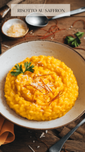 Risotto au Safran Crémeux : Recette Italienne Facile