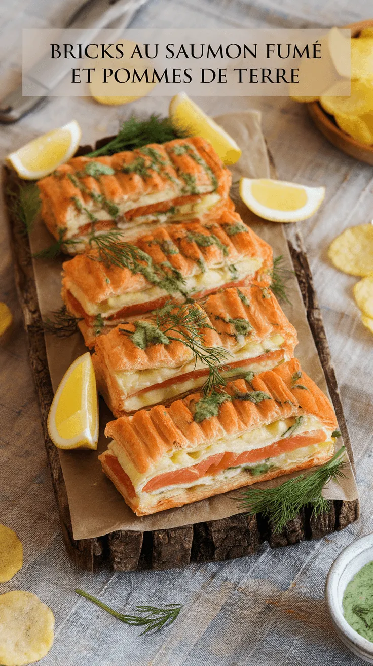 Bricks au Saumon Fumé et Pommes de Terre