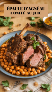 Épaule D’Agneau Confite Au Jus, Pois Chiche, Coriandre Et Chorba