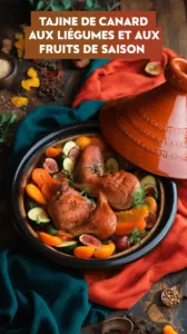 Tajine de Canard aux Légumes et aux Fruits de Saison – Une Délégation Culinaire Marocaine 2025