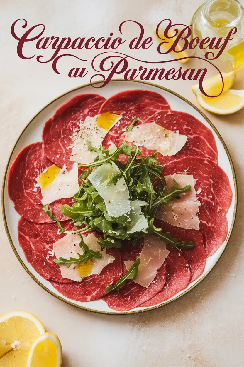 Carpaccio de Boeuf au Parmesan