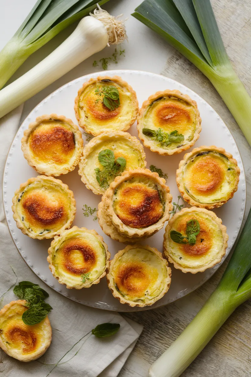 Mini-Quiches aux Poireaux