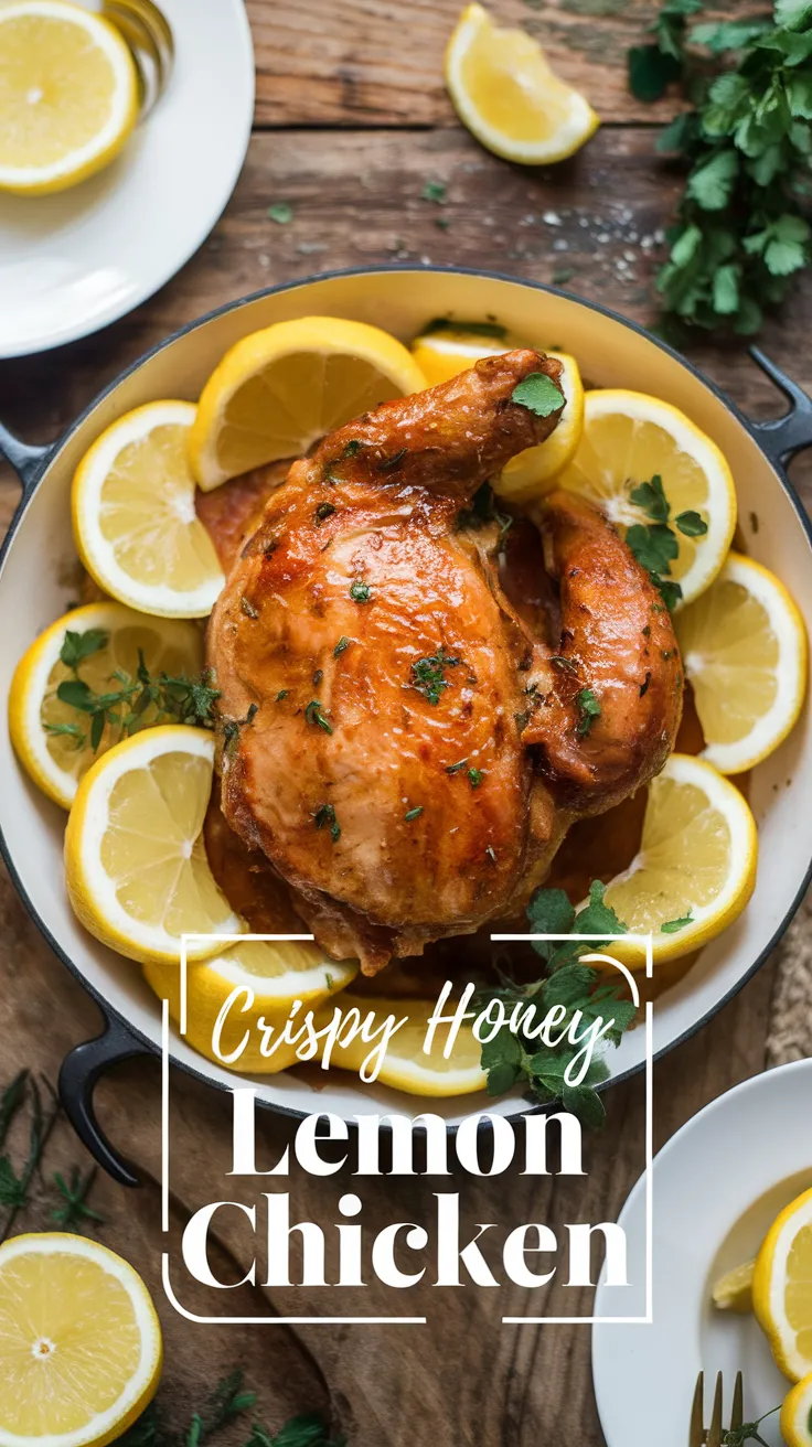 Poulet Croustillant au Miel et au Citron