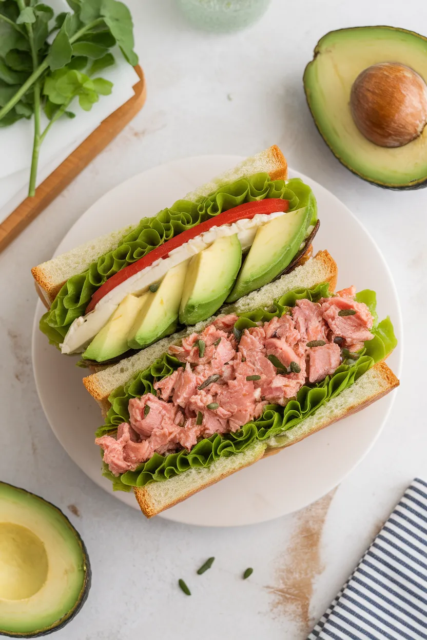 Sandwich au Thon et Avocat