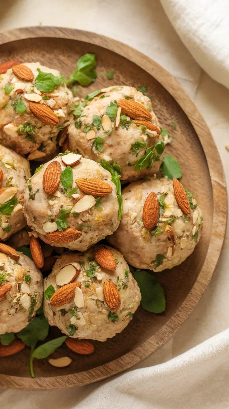 Boulettes de Poulet et Amandes