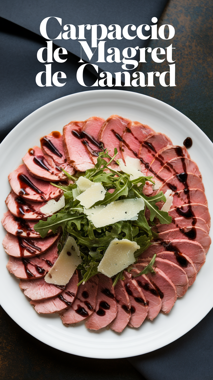 Carpaccio de Magret de Canard