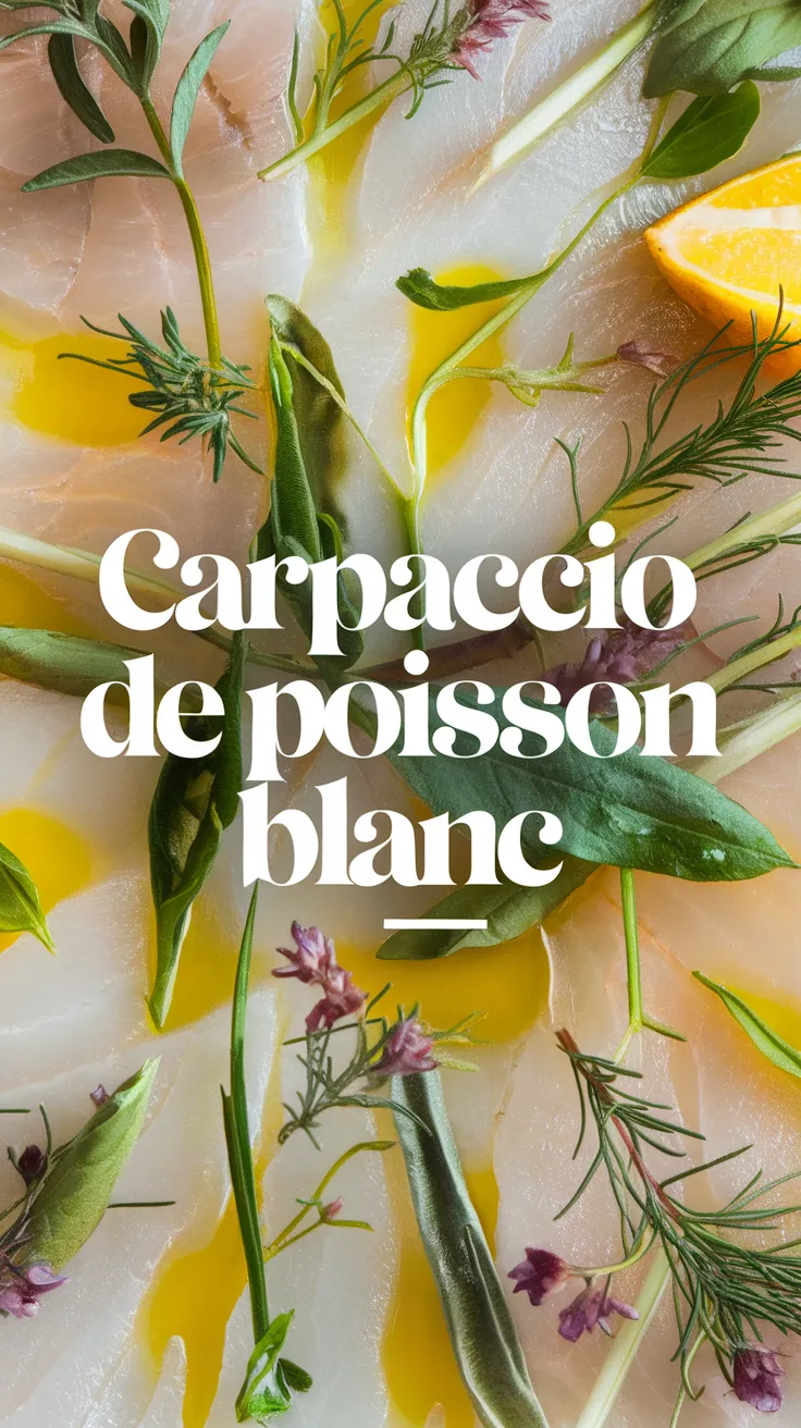 Carpaccio de Poisson Blanc