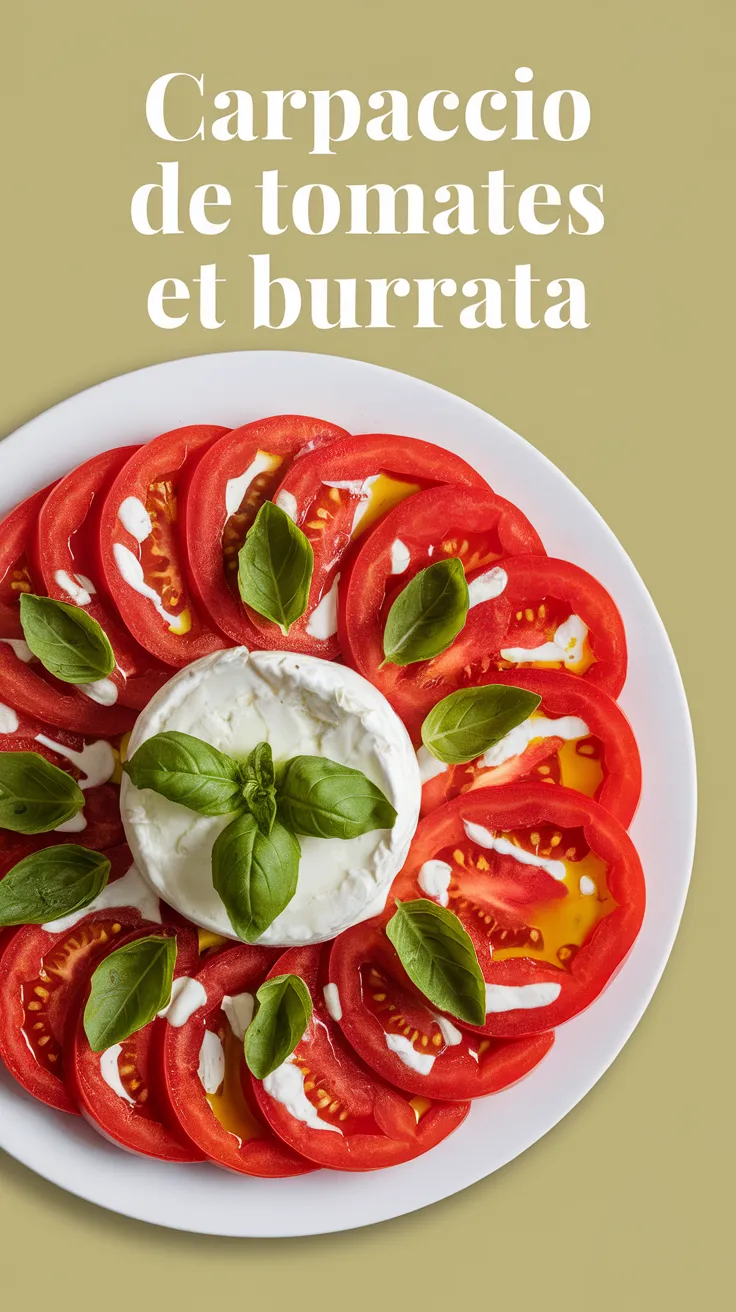 Carpaccio de Tomates et Burrata