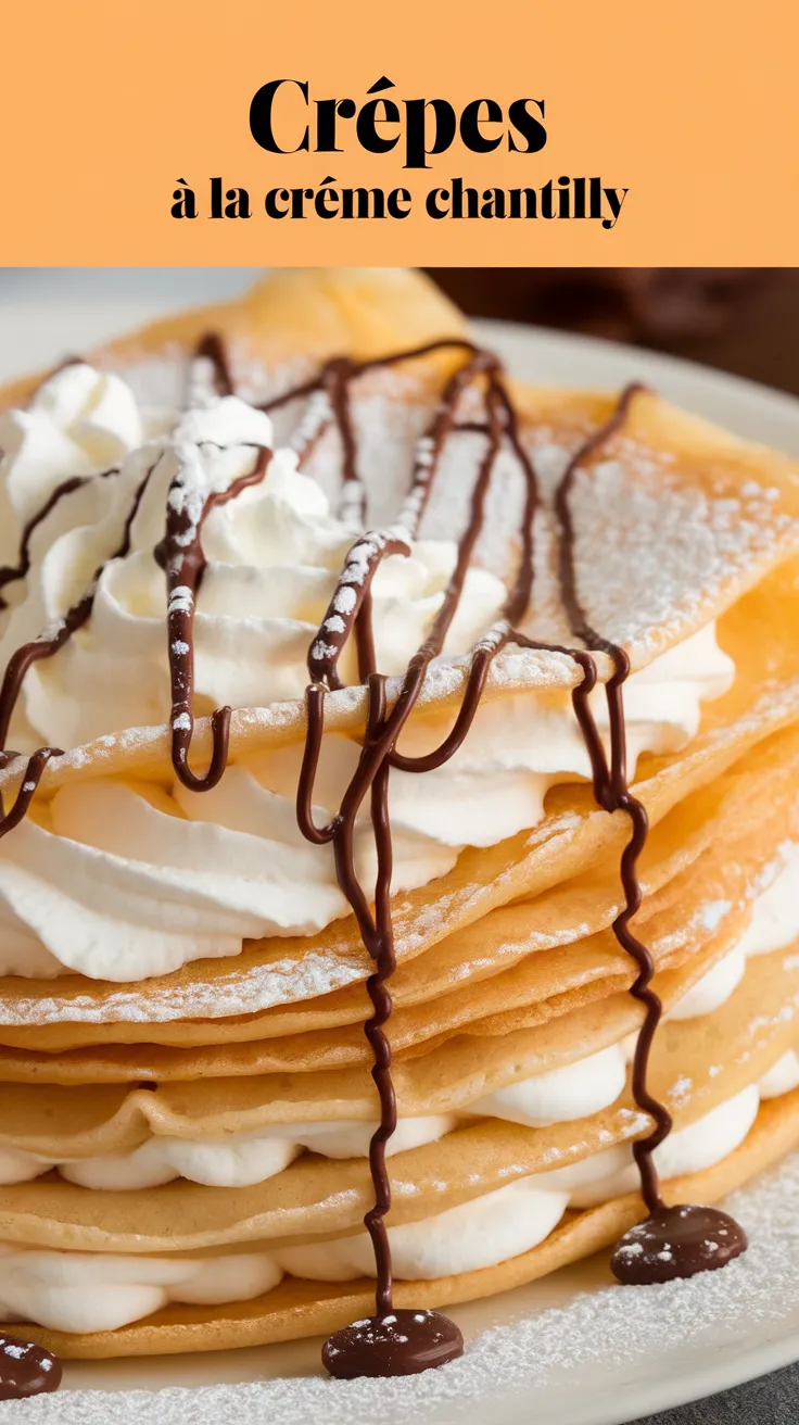 Crêpes A la Crème Chantilly