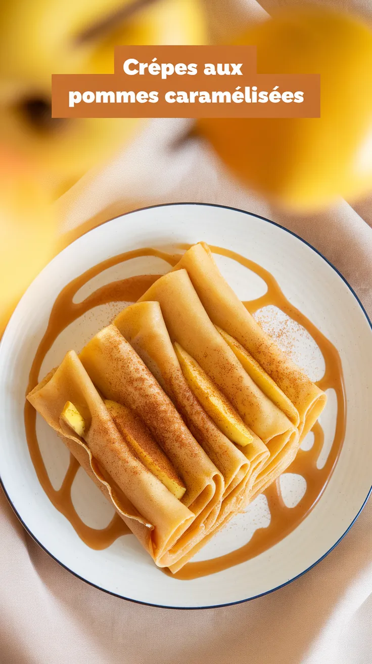 Crêpes aux Pommes Caramélisées