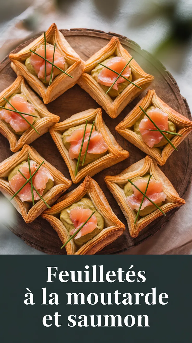 Feuilletés A la Moutarde et Saumon