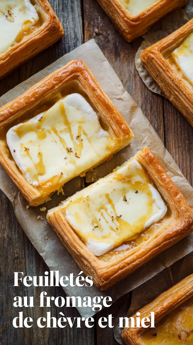 Feuilletés au Fromage de Chèvre et Miel