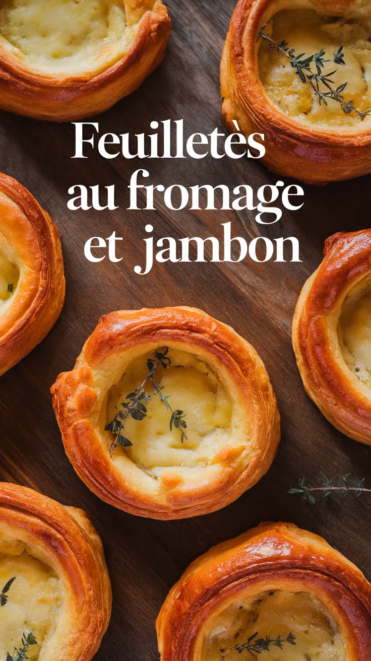 Feuilletés au Fromage et Jambon