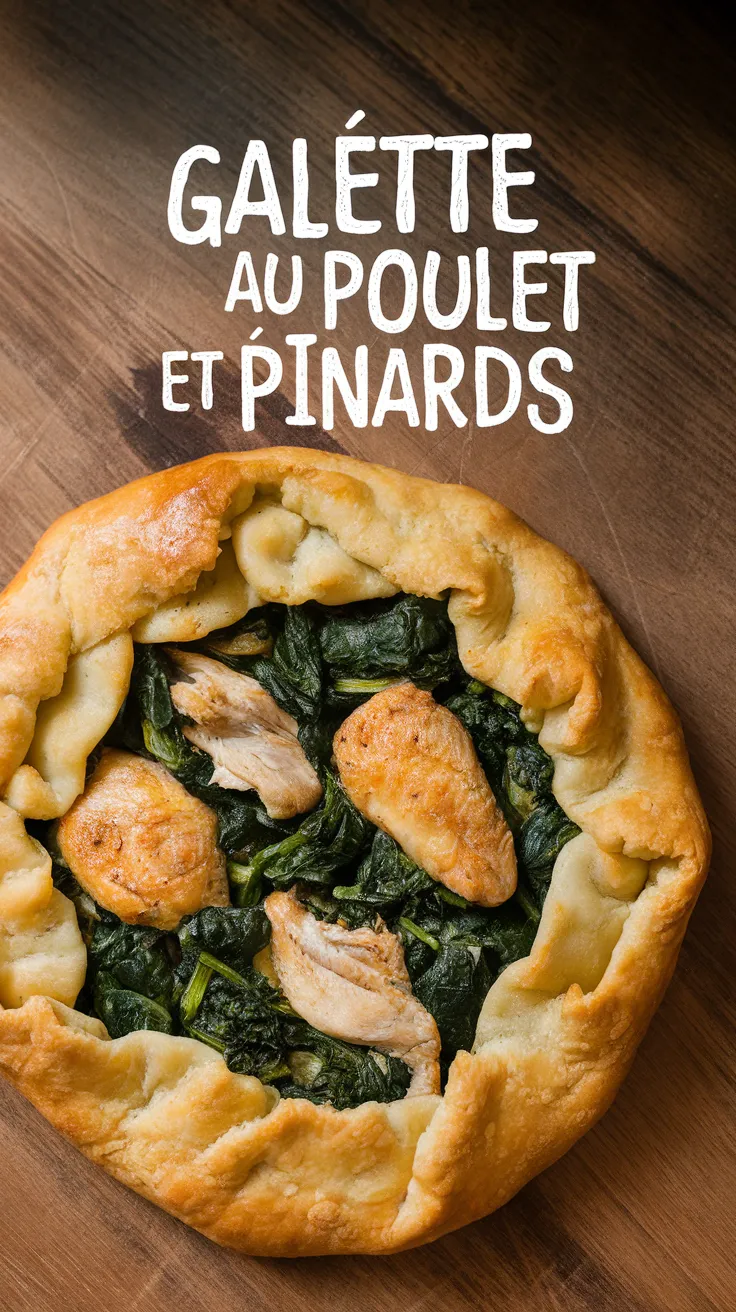 Galette au Poulet et Apinards