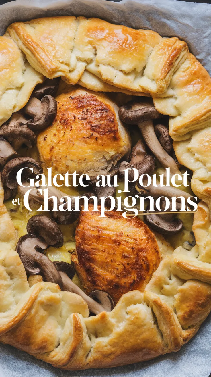 Galette au Poulet et Champignons