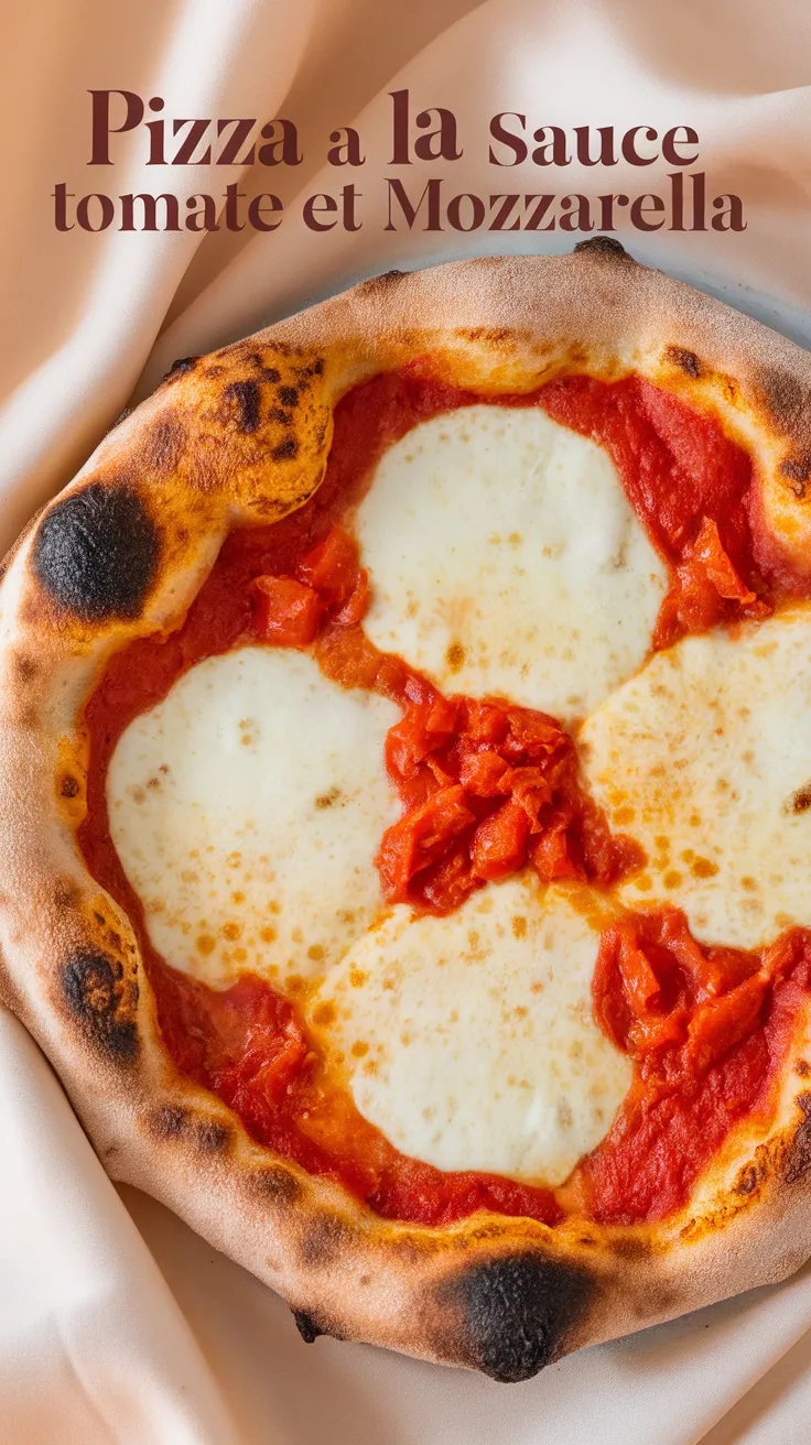 Pizza A la Sauce Tomate et Mozzarella