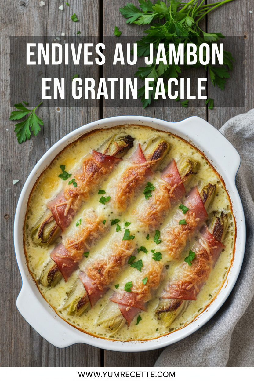 Endives au Jambon en Gratin Endives au Jambon en Gratin