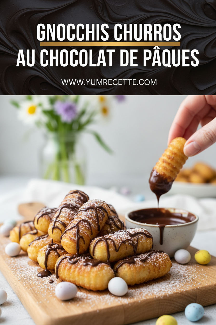 Gnocchis Churros au Chocolat de Pâques Gnocchis Churros au Chocolat de Pâques