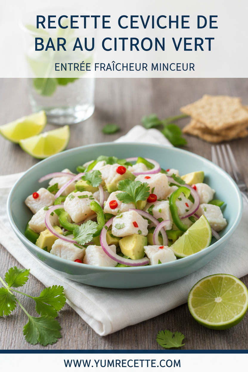 Recette Ceviche De Bar Au Citron Vert Recette Ceviche De Bar Au Citron Vert