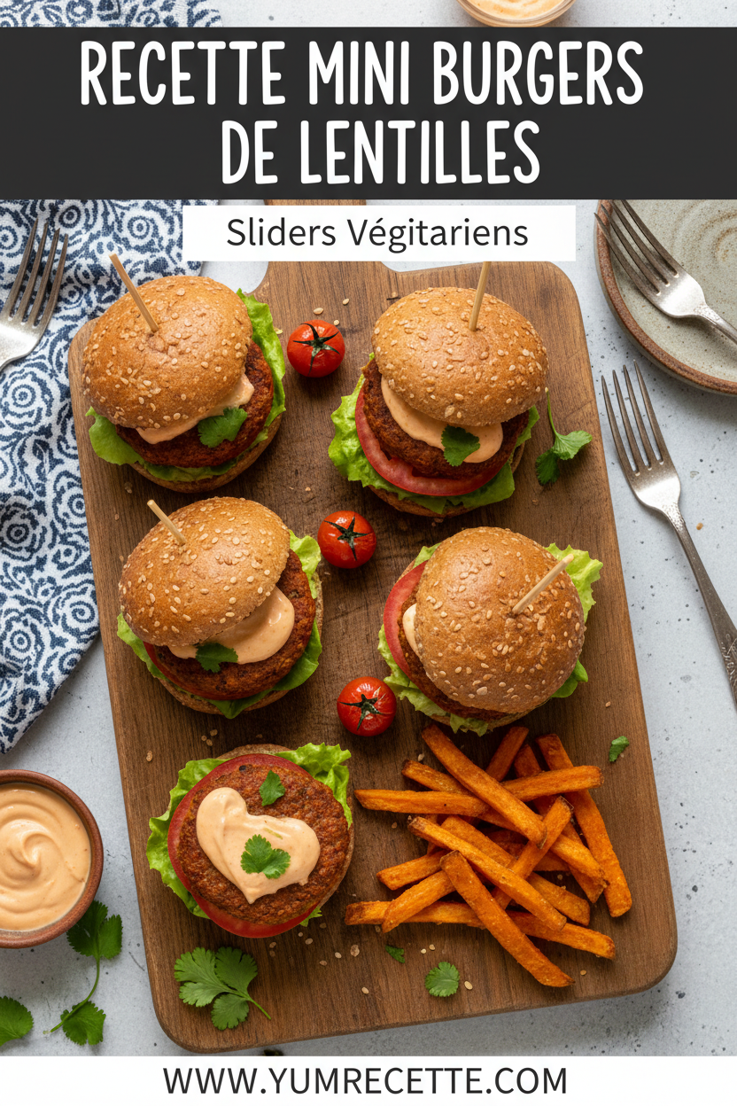 Mini Burgers De Lentilles Mini Burgers De Lentilles