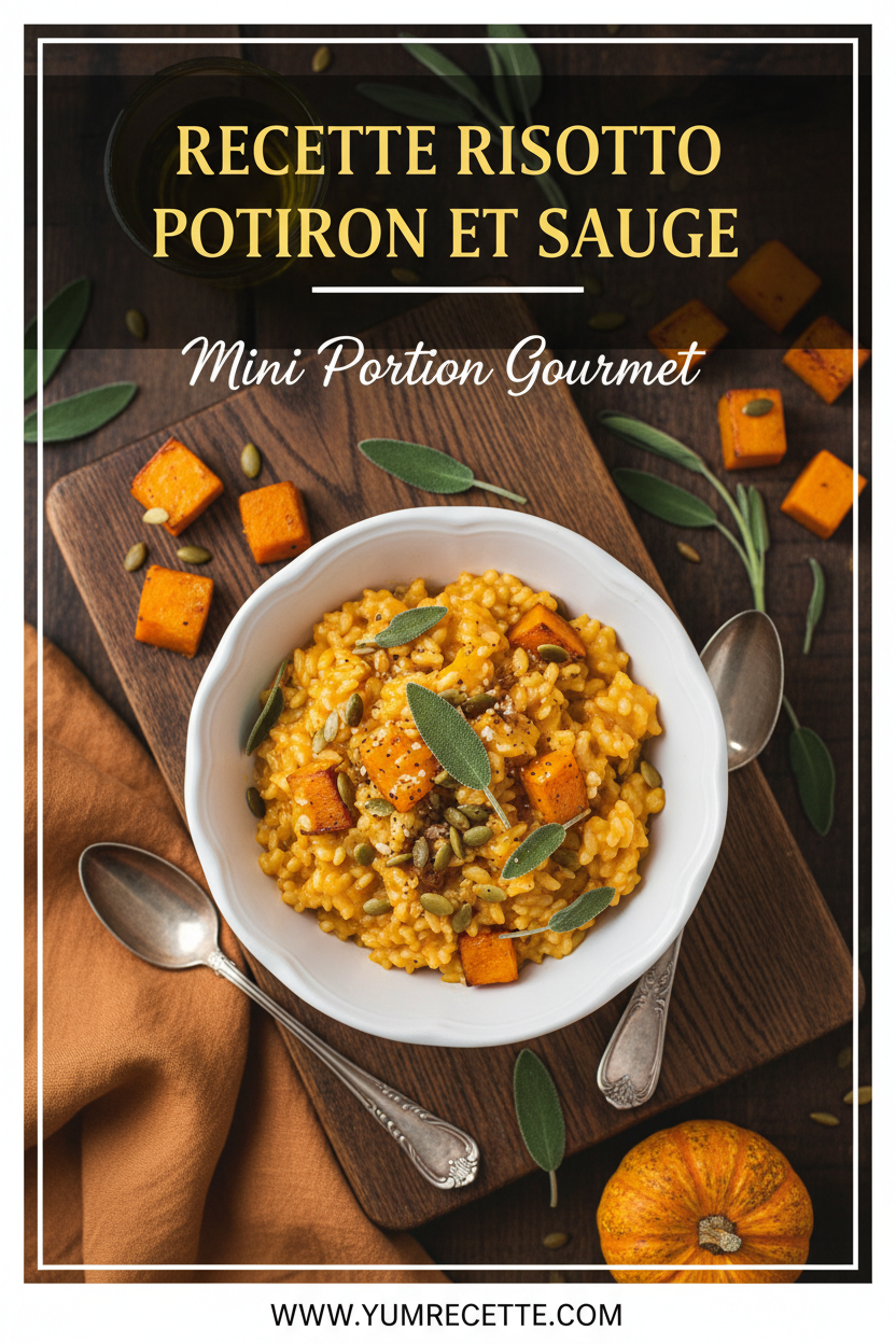 Recette Risotto Potiron et Sauge Recette Risotto Potiron et Sauge