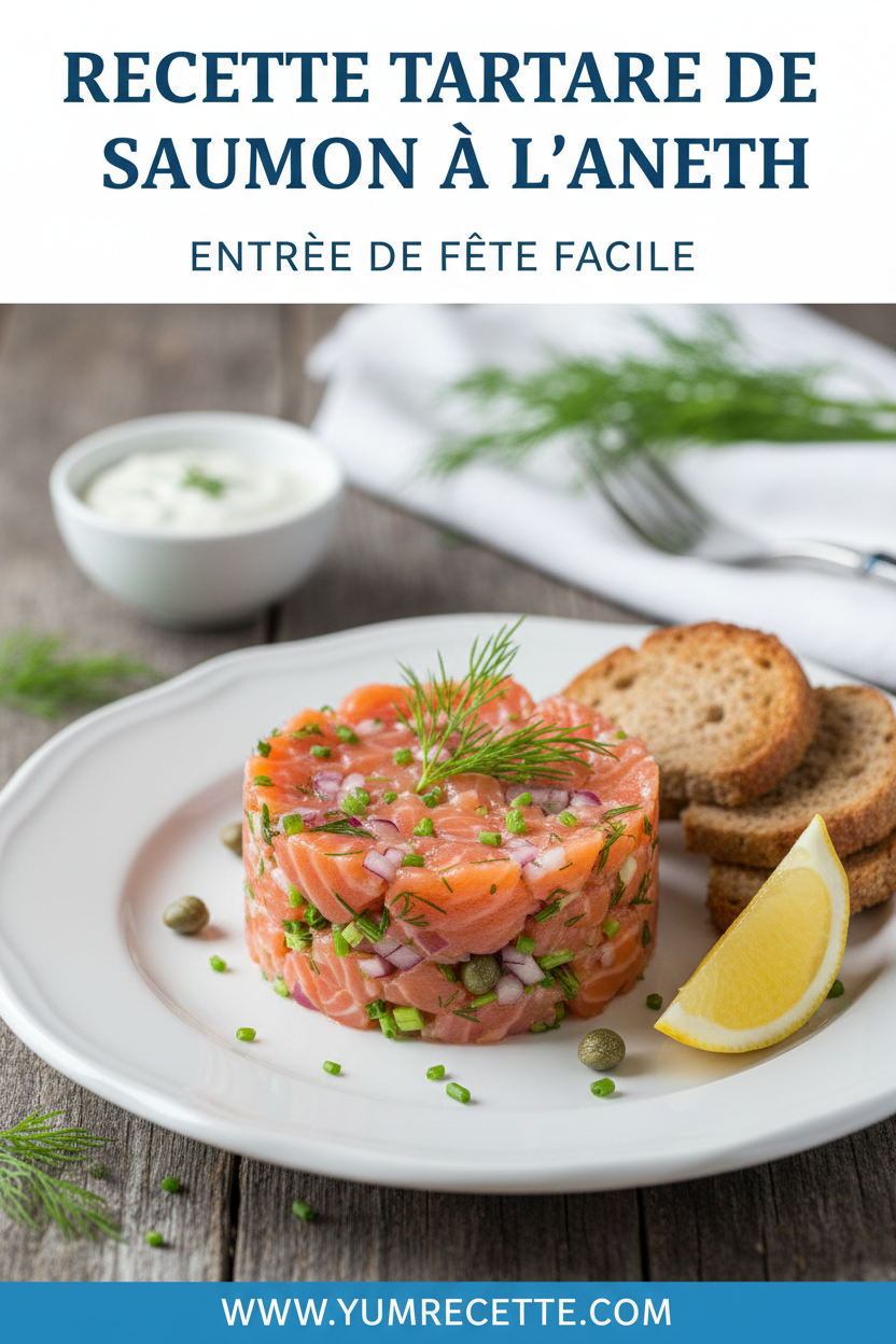 Recette Tartare De Saumon À L'aneth Recette Tartare De Saumon À L'aneth