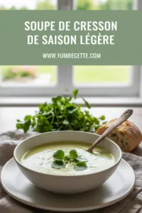 Soupe de Cresson de saison légère