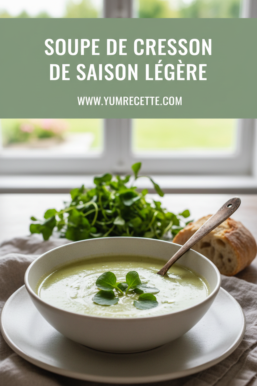 Soupe de Cresson de Saison Légère Soupe de Cresson de Saison Légère