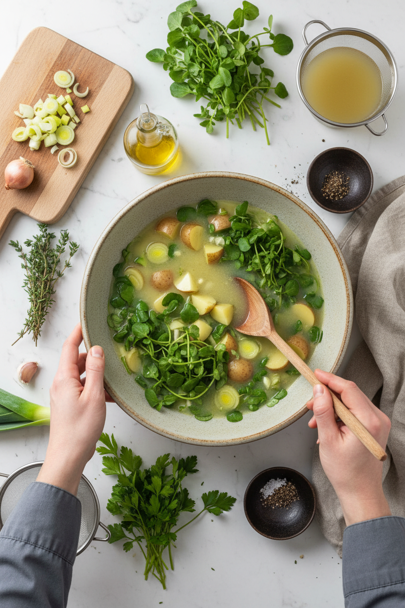 Soupe de Cresson de Saison Légère Soupe de Cresson de Saison Légère