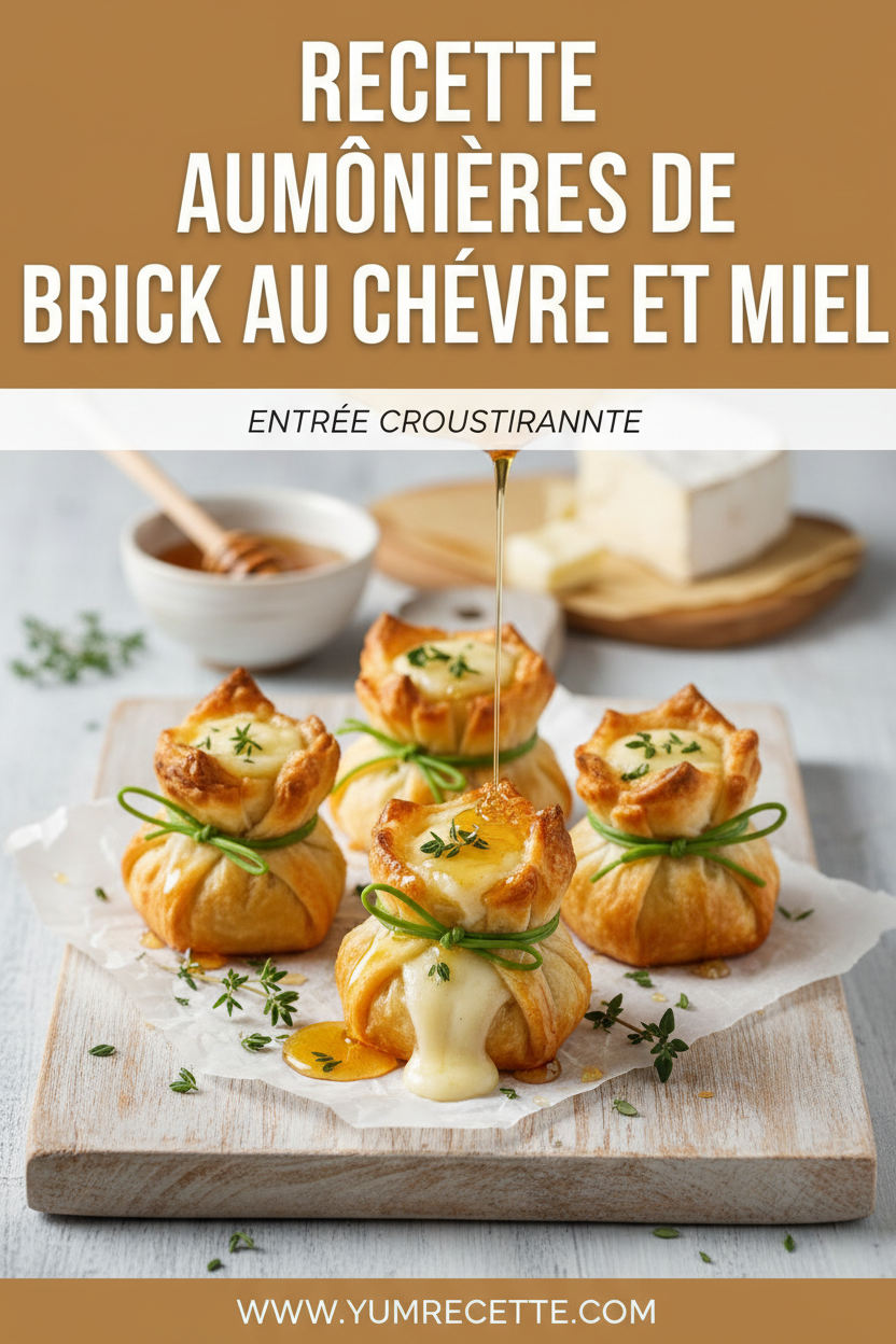Aumônières De Brick Au Chèvre Et Miel Aumônières De Brick Au Chèvre Et Miel