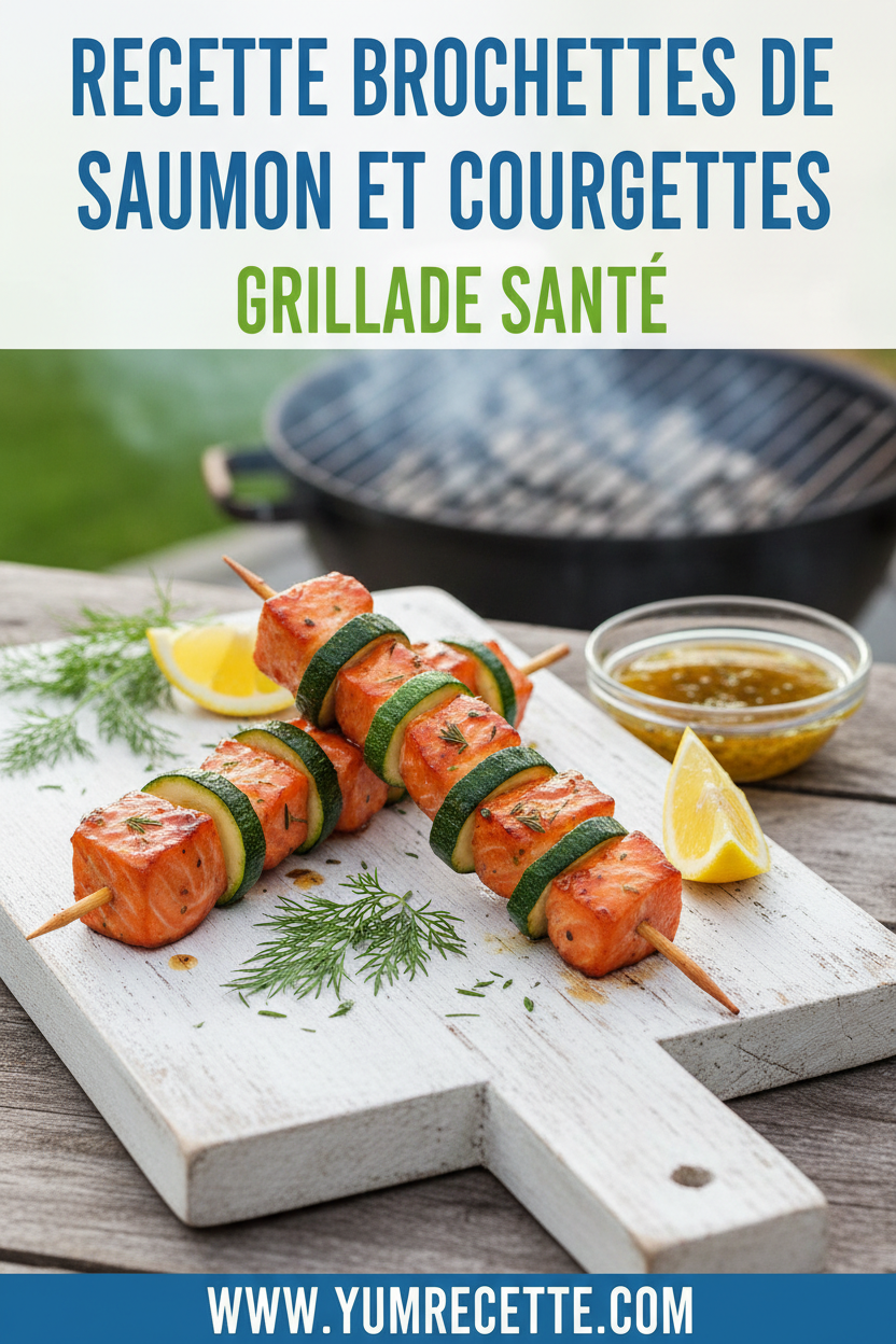 Brochettes De Saumon Et Courgettes Brochettes De Saumon Et Courgettes