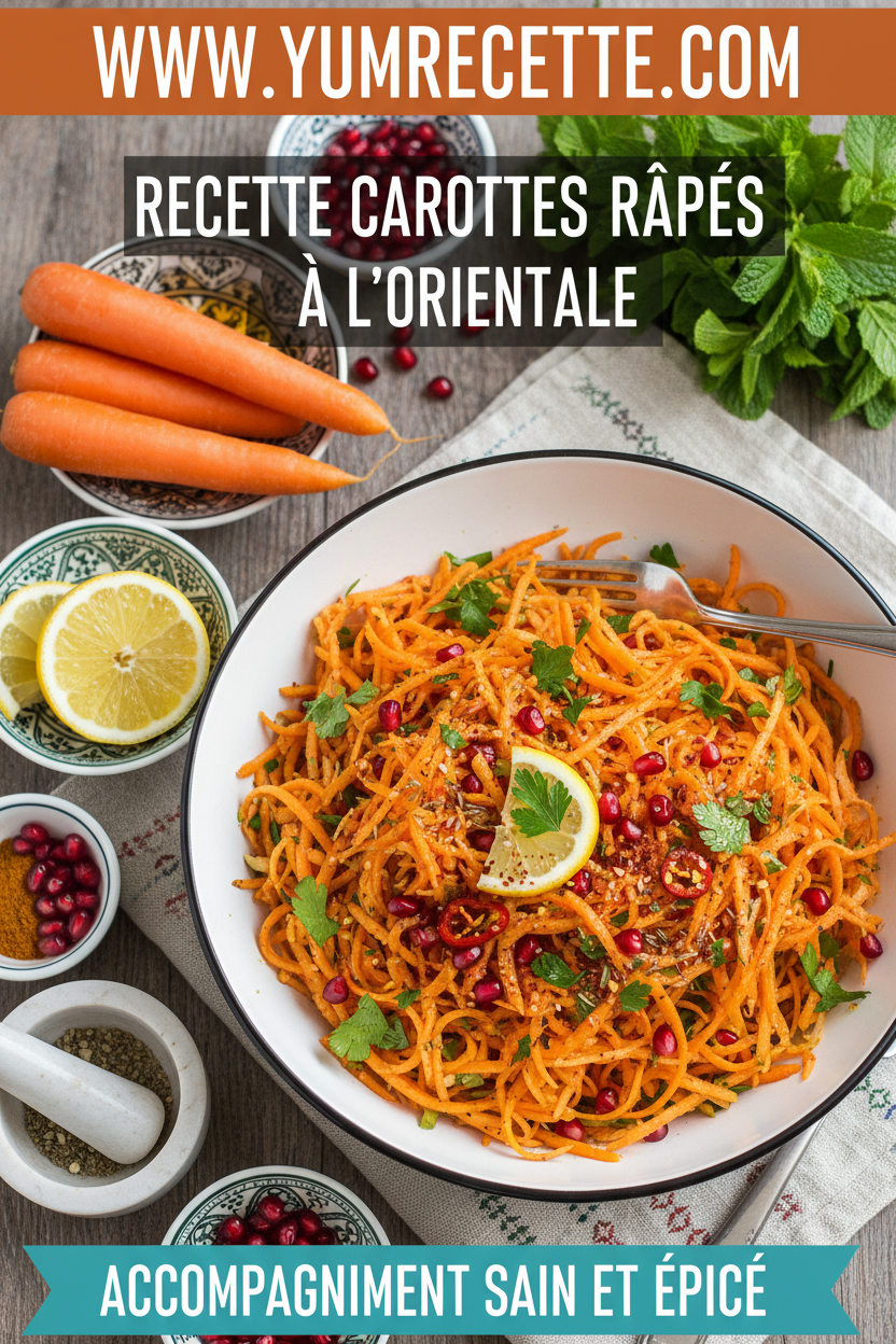 Recette Carottes Râpées À L'orientale Recette Carottes Râpées À L'orientale