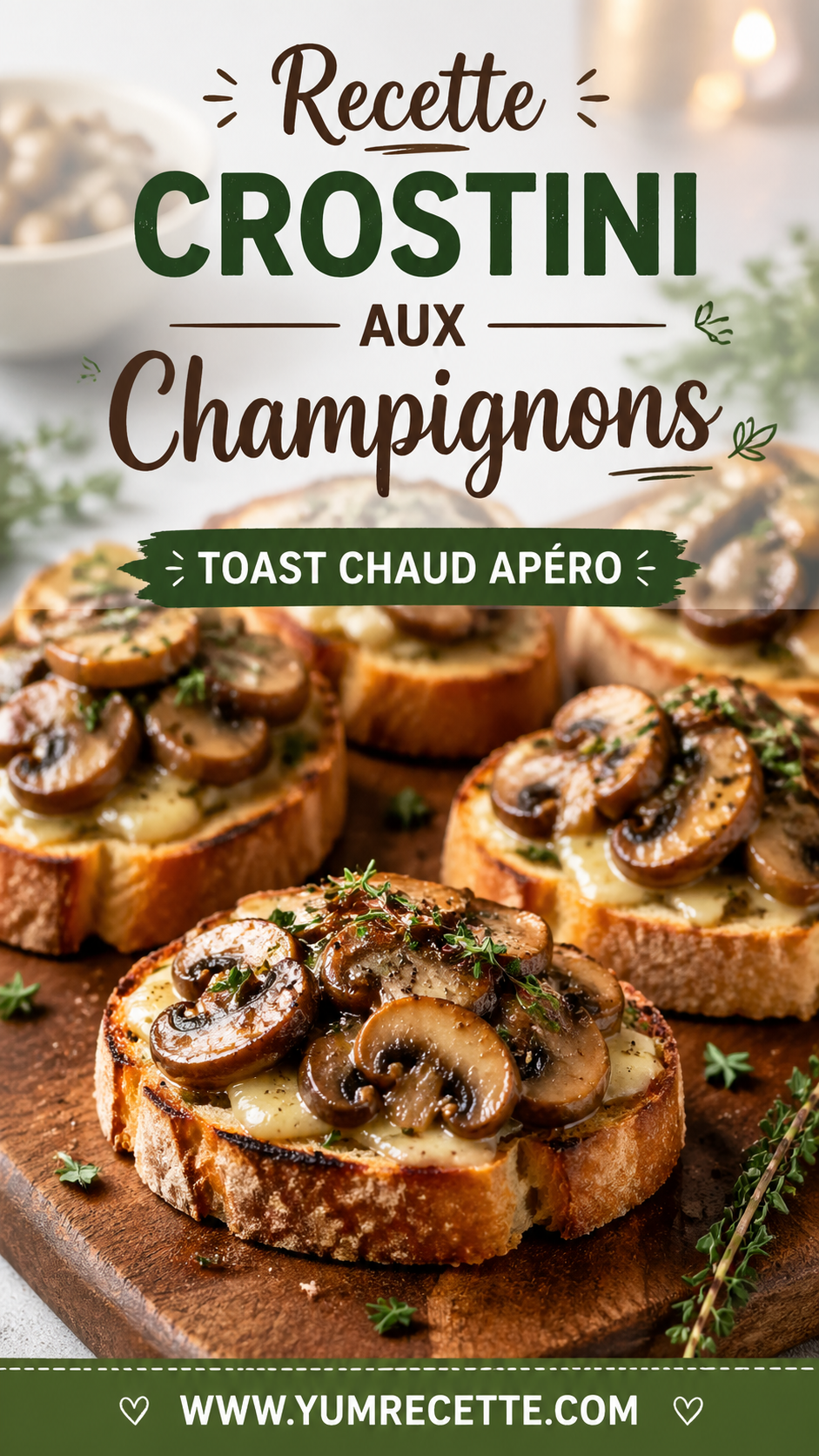 Crostini Aux Champignons Crostini Aux Champignons