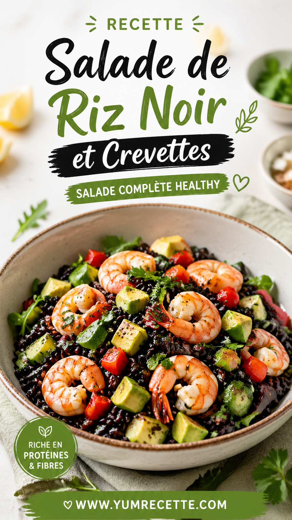 Salade De Riz Noir Et Crevettes Salade De Riz Noir Et Crevettes