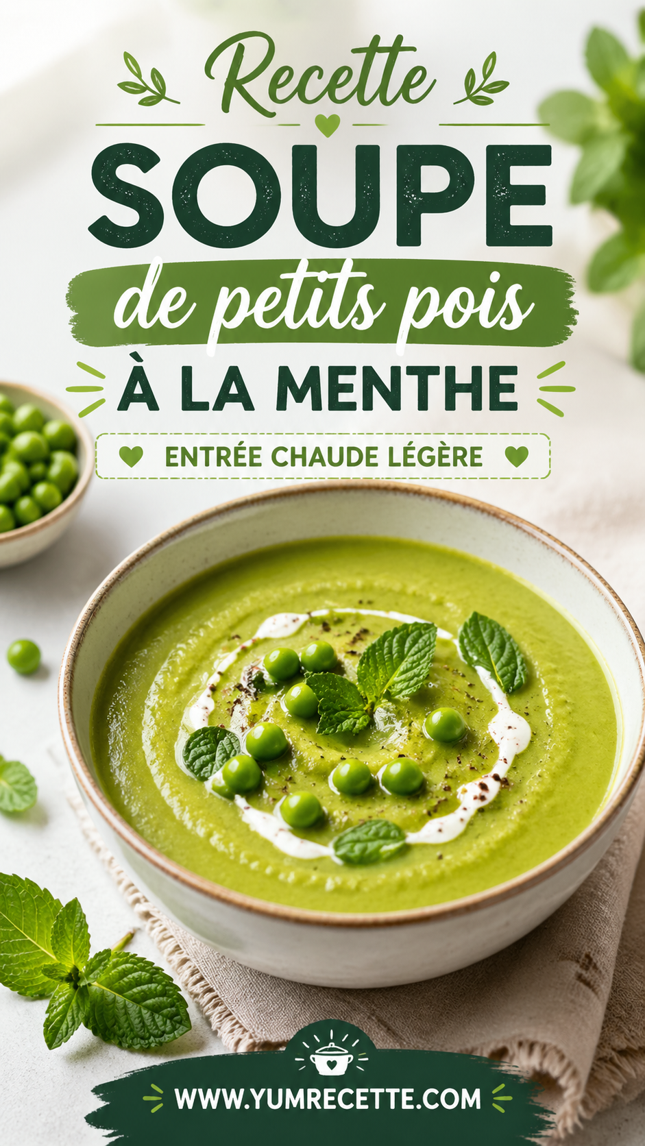 Recette Soupe De Petits Pois À La Menthe Recette Soupe De Petits Pois À La Menthe