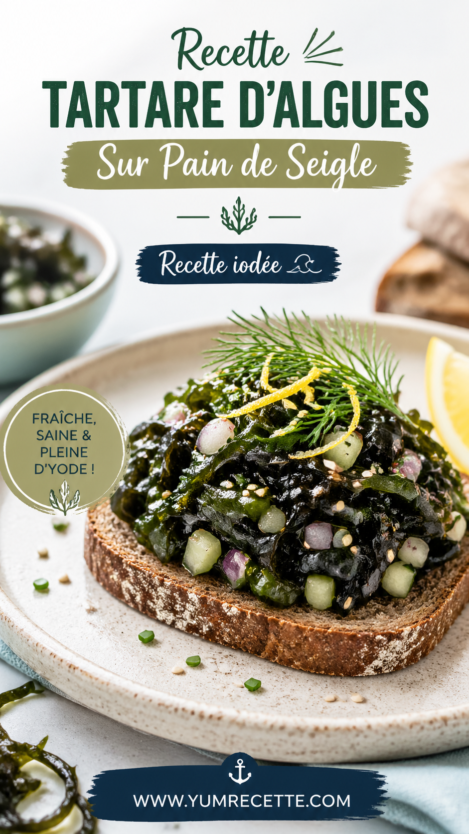 Recette Tartare D'algues Sur Pain De Seigle Recette Tartare D'algues Sur Pain De Seigle