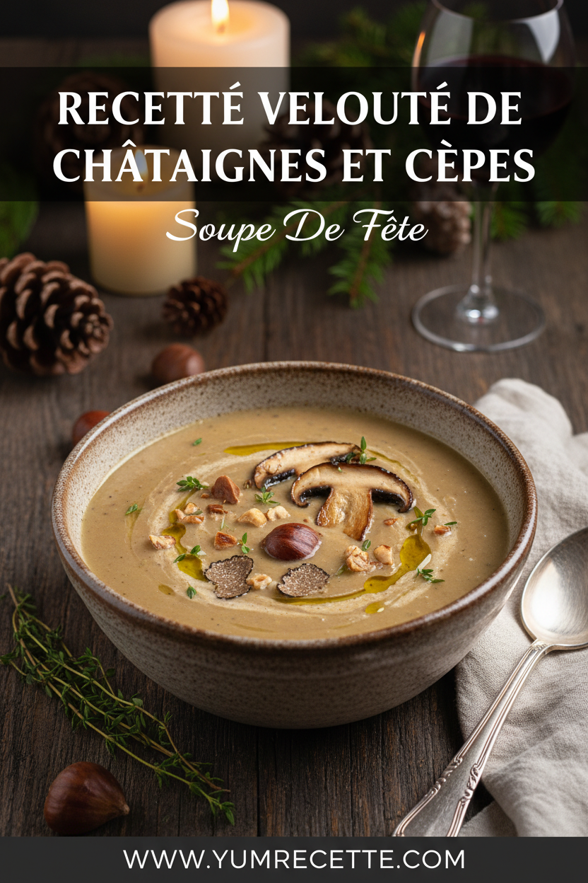 Recette Velouté De Châtaignes Et Cèpes Recette Velouté De Châtaignes Et Cèpes